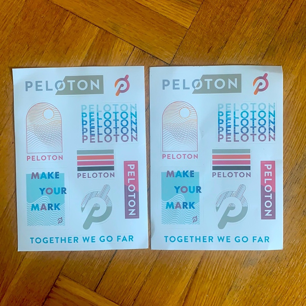 Peloton stickers